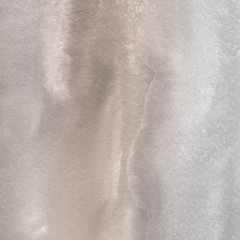 Orange with brown ink and watercolor textures on white paper background. Paint leaks and ombre effects. Hand painted abstract image.