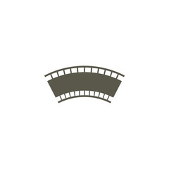 photographic film icon logo vector design element