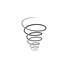 spiral line tornado twister logo icon design element