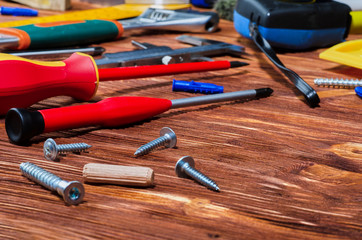 A set of working tools for doing household chores