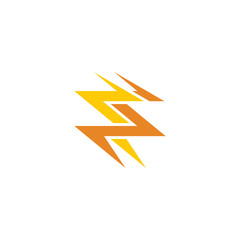 thunderbolt logo icon vector symbol design element