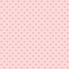 Seamless pattern of heart figures on a pink background for fabrics, wallpapers, tablecloths, prints and designs.The EPS file (vector) has a pattern that will smoothly fill any shape.