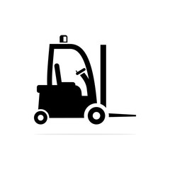 Forklift icon.Vector concept illustration for design.