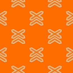 Two non barrier railways pattern vector orange for any web design best