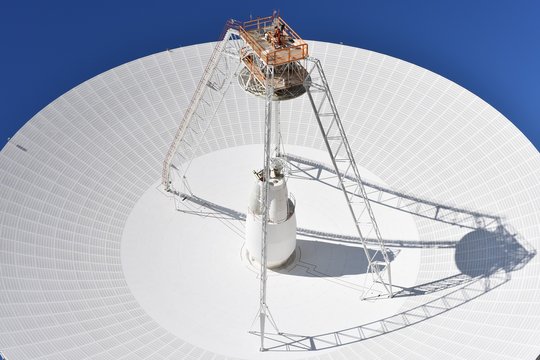 Huge antenna and radio telescope that allow send and receive data from deep space