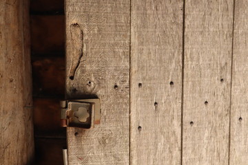 Old Wooden Door with Lock