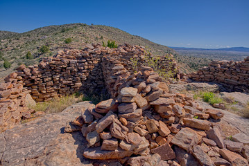 Ancient Indian Ruins on top of Sullivan Butte in Chino Valley AZ. I spoke to the local residents about the ruins and nobody knows what tribe might have built these ruins,.