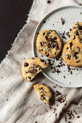 Homemade chocolate chip cookies