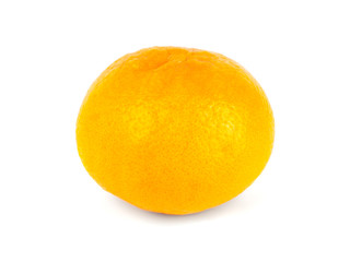 Tangerine (mandarin) on a white background, fruit