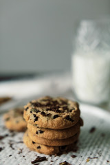 Homemade chocolate chip cookies