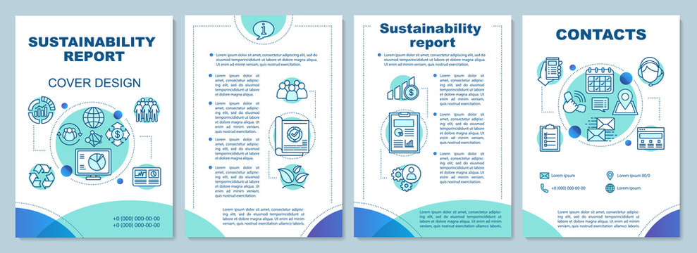 Sustainability report brochure template