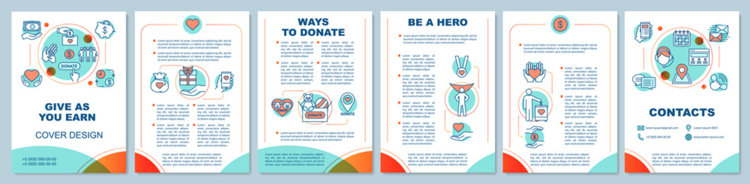 Charitable Foundation Brochure Template Layout