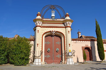 Fototapeta premium Buddhist Temple in El Gerraf Mountain Barcelona