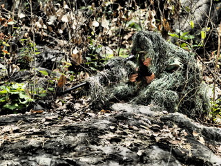 A sniper team in operation