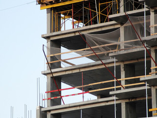 Construction of a new house, new building