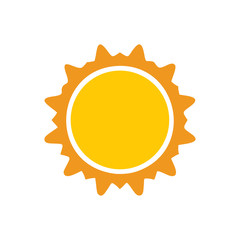 Sun icon on background for graphic and web design. Simple vector sign. Internet concept symbol for website button or mobile app.