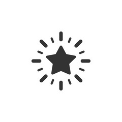 Excellence star icon in simple design. Vector illustration