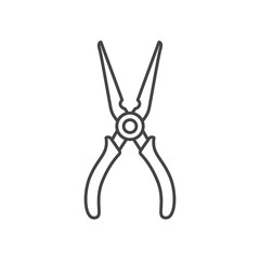 plier tool isolated icon