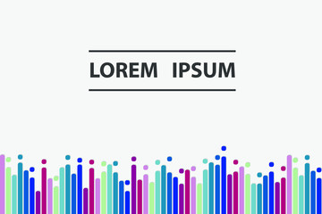 Colorful background with Different color lines. Pattern design for banner, poster, flyer, card, cover, brochure