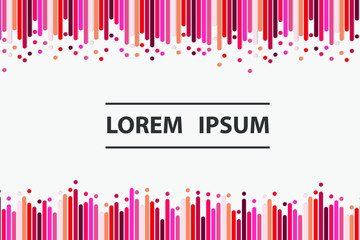 Colorful background with Different color lines. Pattern design for banner, poster, flyer, card, cover, brochure