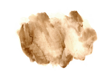 watercolor brown shade background.Colorful watercolor stains.A model for the design and texts