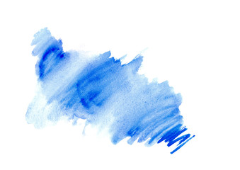 watercolor blue shade background.Colorful watercolor stains.A model for the design and texts