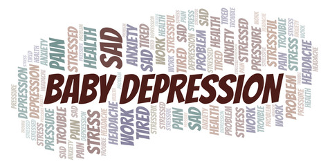 Baby Depression word cloud.