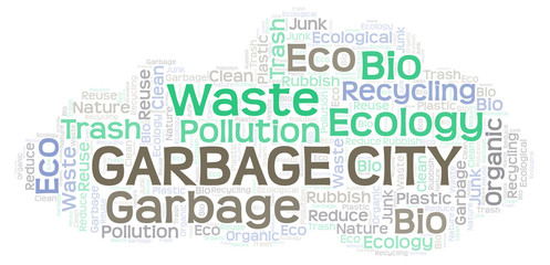 Garbage City word cloud.