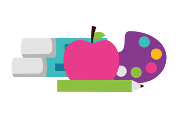 apple books palette color school supplies