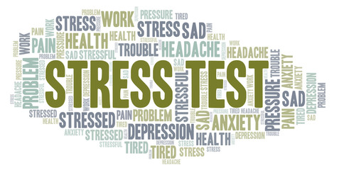 Obraz premium Stress Test word cloud.