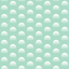 geometrical, abstract vector pattern or texture with repeating plastic circles, bubbles or spheres, in turquoise, blue and white color
