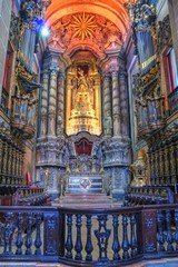 Main Chapel of the Clerigos Church in Oporto, Portugal