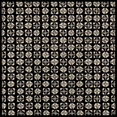 Obraz premium Framed hand drawn natural tribal pattern