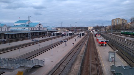 train station in the city