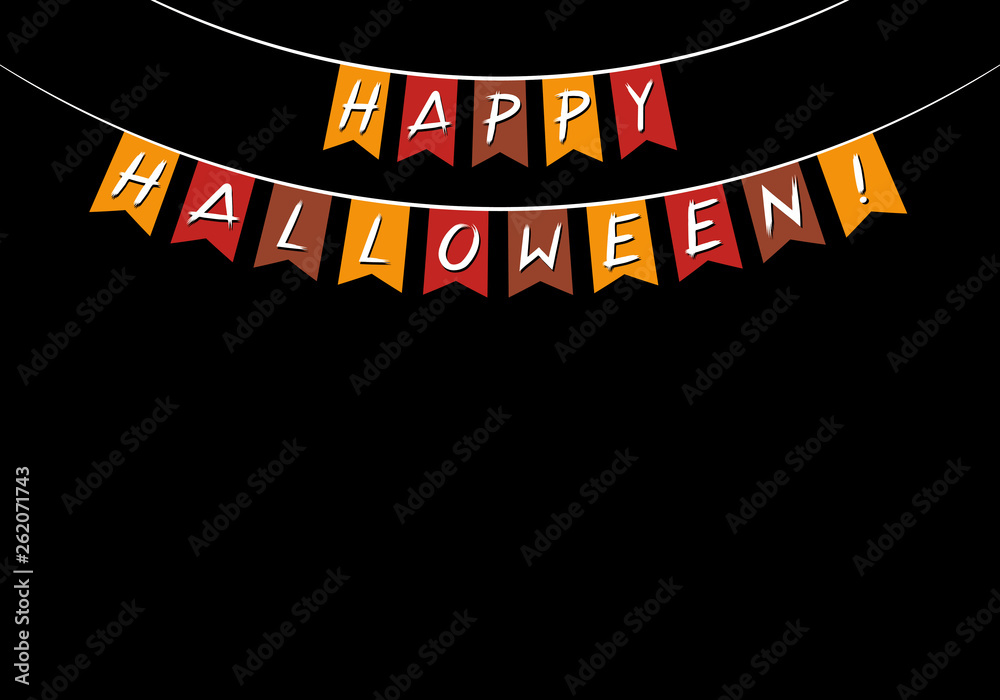 Wall mural Happy Halloween poster/ banner