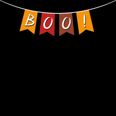 Boo - Halloween poster/ banner