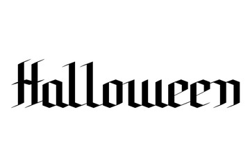 Halloween typography