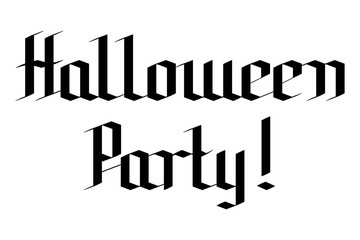 Halloween party - typography