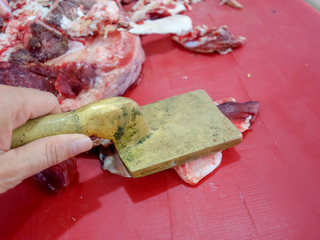 Meat meat butcher shop waste residue