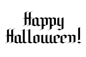 Happy Halloween typography