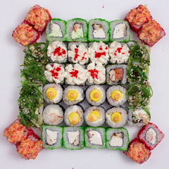 Sushi, rolls, fish, rice