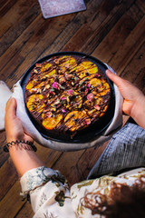 Orange Chesnut Rose cake