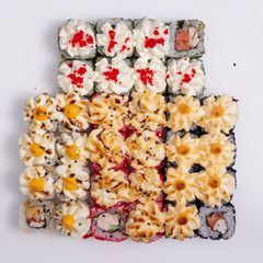 Sushi, rolls, fish, rice