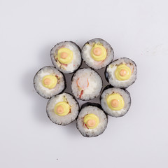 Sushi, rolls, fish, rice