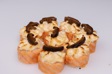 Sushi, rolls, fish, rice