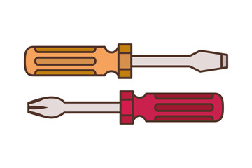 screwdriver tool isolated icon
