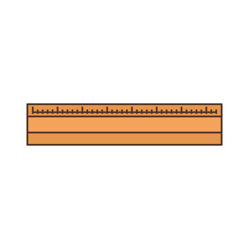 ruler tool isolated icon