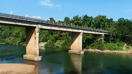 bridge over the river.