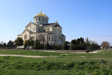Fototapeta na wymiar View of Vladimirsky Cathedral