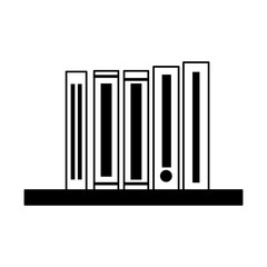 stack of books isolated icon